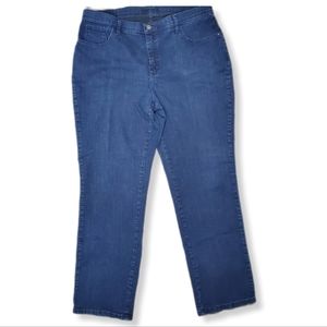 Lee Jeans Stretch Straight Leg medium-dark wash Women's 18W W-524